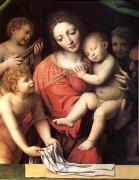 Bernadino Luini The Virgin Carrying the Sleeping Child with Three Angels (mk05) oil